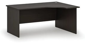 Kancelársky rohový pracovný stôl PRIMO WOOD, 1600 x 1200 mm, pravý, wenge