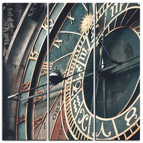 Obraz na plátne - Pražský orloj - štvorec 3113B (105x105 cm)