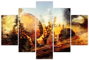 Obraz - Šamanský motív (150x105 cm)