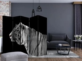 Paraván - White tiger II [Room Dividers] Veľkosť: 225x172, Verzia: Jednostranný