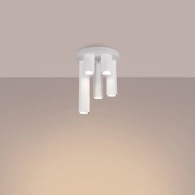 Sollux SL.1465 - Bodové svietidlo LAGOS 5xGU10/10W/230V biela