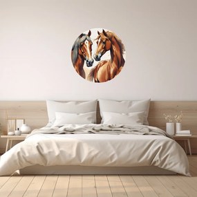 PIPPER. Kone - textilná nálepka na stenu Veľkosť: 60 cm