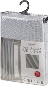 ZÁCLONA NA PÁSKE CELINE 140X270 CM STRIEBORNÁ