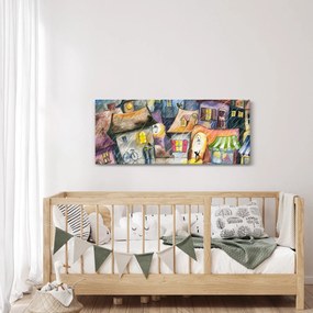 Obraz - Daždivý večer (120x50 cm)