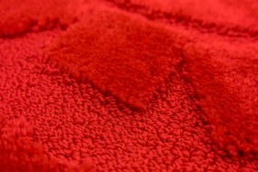 Kúpeľňový koberček Ocean červený kruh