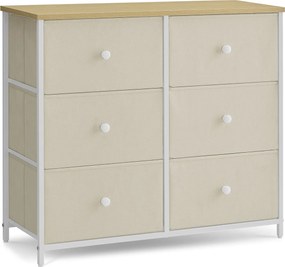 Komoda látková AUK-E1033 WT Farba: Béžová