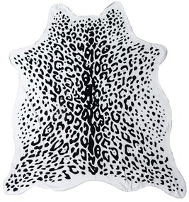Osuška LEOPARD, čiernobiela 146 x 150 cm, 100% polyester