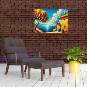 Obraz - Dom s pomarančmi II. (70x50 cm)