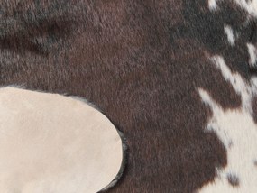 Koberec z umelej kože 130 x 170 cm hnedá/biela BOGONG Beliani