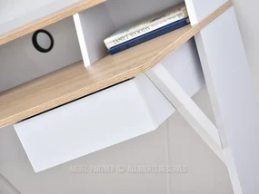 PC stolík Aspart (dub + biela). Vlastná spoľahlivá doprava až k Vám domov. 1109726