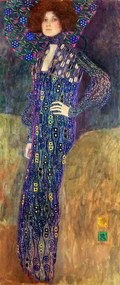Gustav Klimt - Umelecká tlač Emilie Floege, 1902, (21.1 x 50 cm)