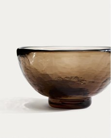 Hnedá sklenená miska Sileia – Kave Home