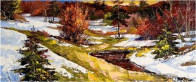 Obraz - Príchod jari (120x50 cm)