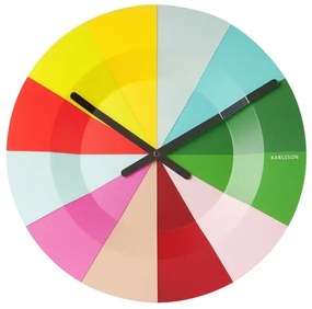 Nástenné hodiny Karlsson KW0042 Slices Multicolor 40cm