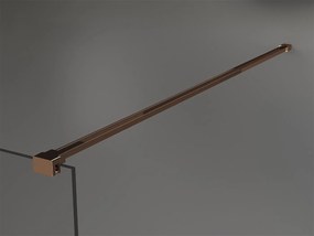 Mexen Kioto, sprchová zástena 70x200 cm, 8mm číre sklo, profil ružové zlato, 800-070-101-60-00