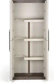 Plastová upratovacia skriňa S Line, 700 x 390 x 1650 mm