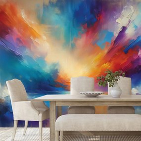 Samolepiaca tapeta dúhové abstraktné nebo