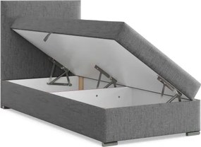 Čalúnená posteľ CALVI 90×200 cm sivá