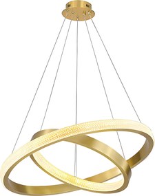 Toolight Toolight, LED stropné svietidlo 60cm, 55W, 3500lm + diaľkové ovládanie, APP1772-CP, zlatá matná, OSW-06351