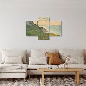 Obraz - Georges Seurat, Seascape at Port-en-Bessin, Normandy, reprodukcia (90x60 cm)