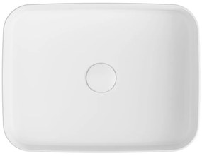 Isvea Isvea, INFINITY RECTANGLE keramické umývadlo na dosku, 50x36 cm, matná biela, 10NF65050-2L