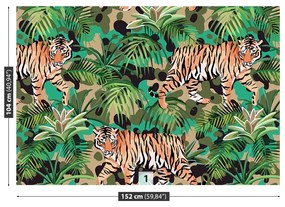 Fototapeta Vliesová Tiger džungle 152x104 cm