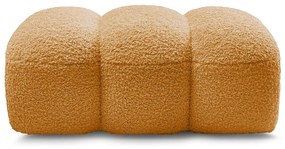 Podnožka z textílie buklé v horčicovej farbe Hippolyte – Bobochic Paris