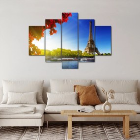 Obraz - jeseň v Paríži (150x105 cm)