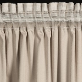 ZATEMŇOVACÍ ZÁVES NA PÁSKE DANI 140X250 CM BÉŽOVÁ