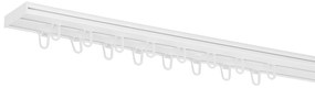 Dekodum PVC stropná lišta dvojitá biela Dĺžka koľajnice (cm): 130, Typ prichytenia: Háčiky