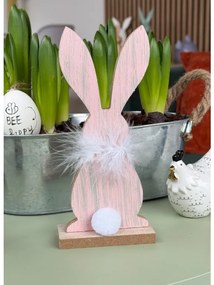 Stojaci drevený zajačik FLUFFY BUNNY 19 cm - viac variantov