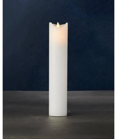 SIRIUS Vosková LED sviečka Sara, 25 cm, biela