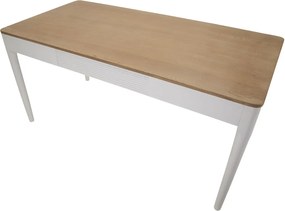 Jedálenský stôl Matera 180 cm biely/hnedý