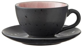 Čierne šálky z kameniny v súprave 4 ks 240 ml Black/Mix – Bitz