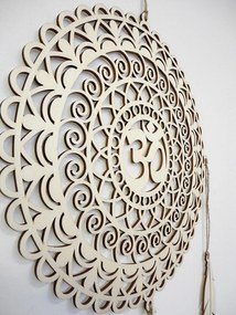 SENTOP | Drevený lapač snov OM Mandala - Boho dekorácia na stenu I SENTOP PR0001