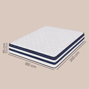 7-zónový matrac s gélovou pamäťovou penou RMZB35238Q101 výška 25 cm