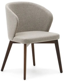 Béžové čalúnené jedálenské kreslo Darice – Kave Home