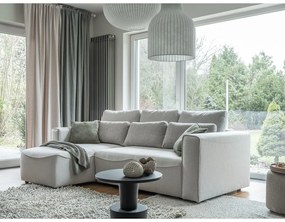 Krémovobiela rozkladacia rohová pohovka (variabilná) Homely Tommy – Miuform