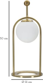 Stolná lampa Glamy Arc B 50 cm zlatá