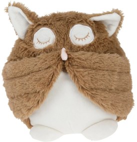 Dverná zarážka Sleepy owl hnedá, 15 x 20 cm