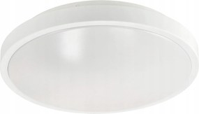 BERGE Okrúhle biele prisadené stropné svietidlo N/T 2x E27 + 2x LED žiarovka