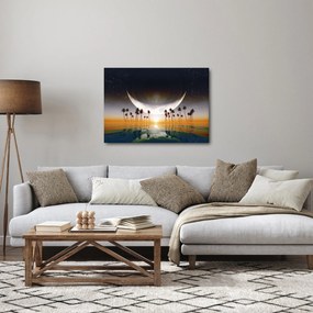 Obraz - Mesiac nad palmami (70x50 cm)