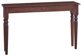 vidaXL Konzolový stolík klasický hnedý 120 cm mahagónový masív