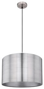 GLOBO Závesné moderné osvetlenie SINNI, 1xE27, 60W, strieborné, 45cm, okrúhle