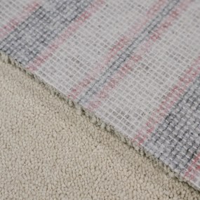 AladinWorld Expres, AKCIA: 👣🛡️105x260 cm Kusový koberec Royal Lux 03 - obšitý zo všetkých strán + protišmyková úprava, šíře, biela, fusion back, detská izba