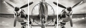 Obraz - Warbird (s hodinami) (90x30 cm)