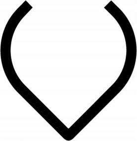 Artemide Alphabet of Light malé písmeno v, 3000K, 18W, biele, 650mm