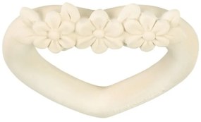 A Little Lovely Company Hryzátko: Srdiečko krémová