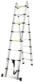 Teleskopický rebrík, 2 x 2,5 m, XXL