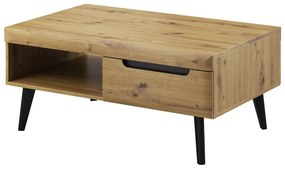 Konferenčný stolík Nordi 107 cm čierny/dub artisan